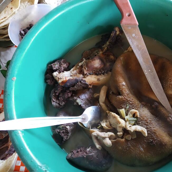 Barbacoa de tripa de chivo